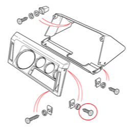 Land Rover Defender montage skrue til instrumentbordet - AD606044L